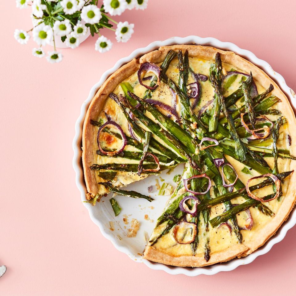 Spargel Zwiebel Quiche Rezept ESSEN UND TRINKEN 