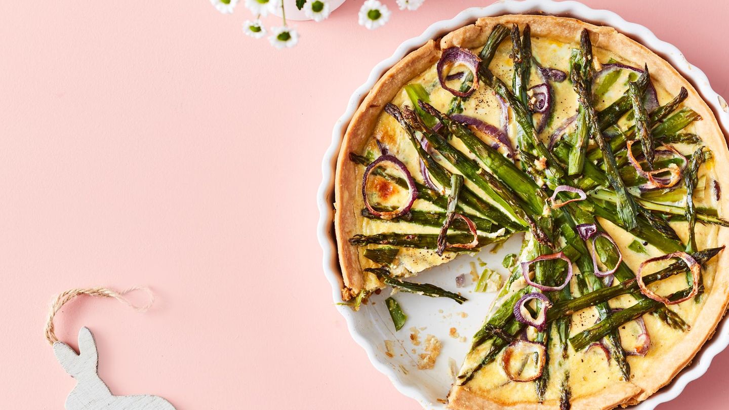 Spargel-Zwiebel-Quiche Rezept