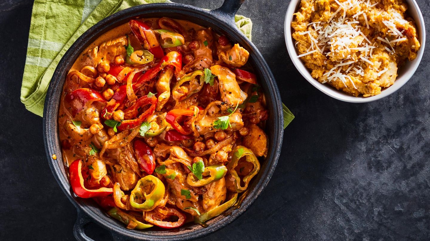 Putengeschnetzeltes mit Kichererbsen Rezept