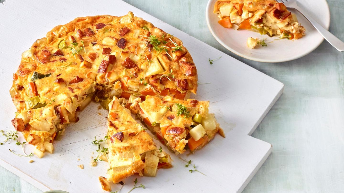 Suppengrün-Tortilla: einfach selber machen