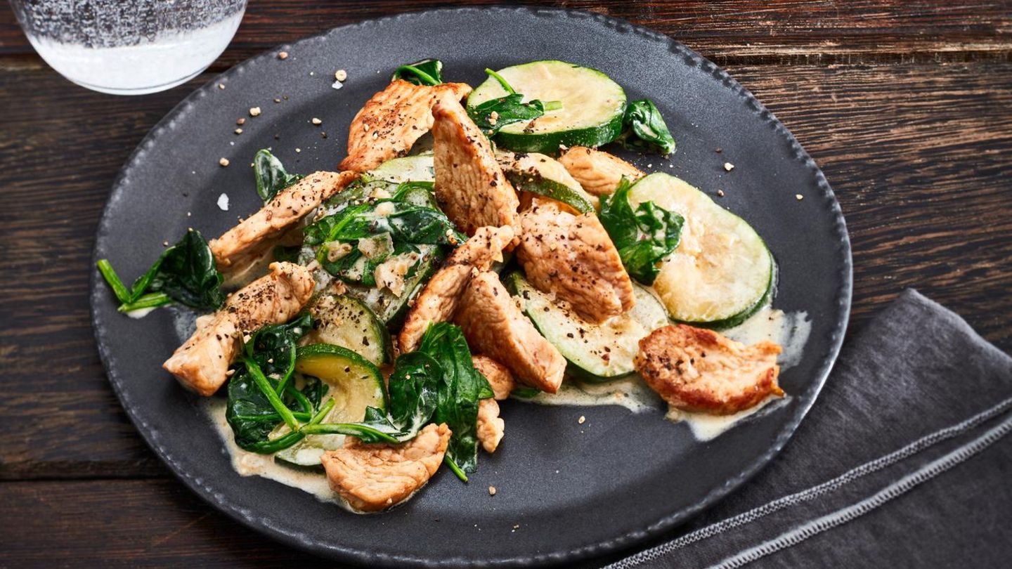 Putengeschnetzeltes mit Zucchini Rezept - [ESSEN UND TRINKEN]