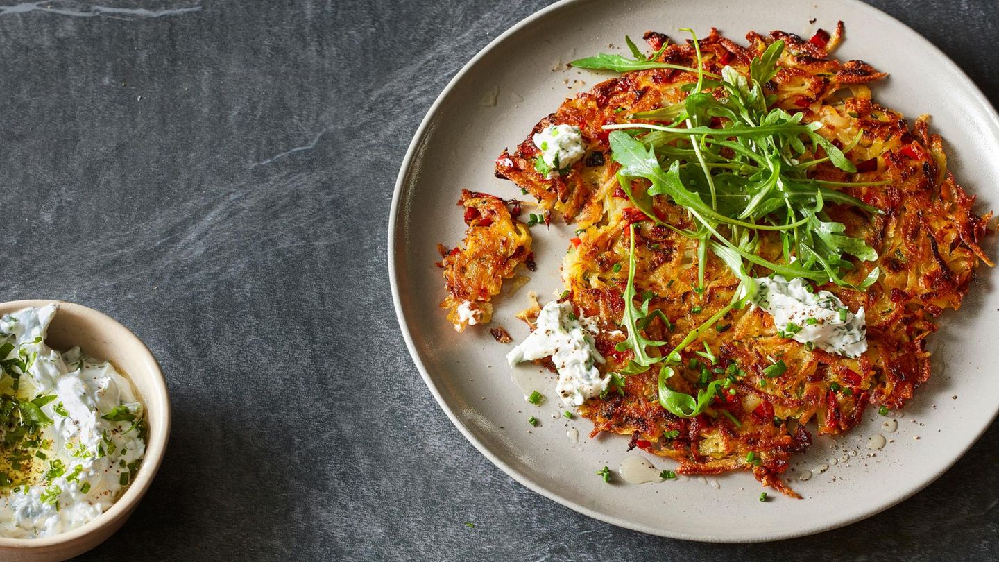 Kartoffel-Gemüse-Rösti: vegetarisch & knusprig