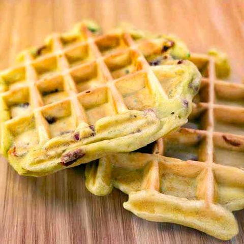 Avocado-Speck-Waffeln