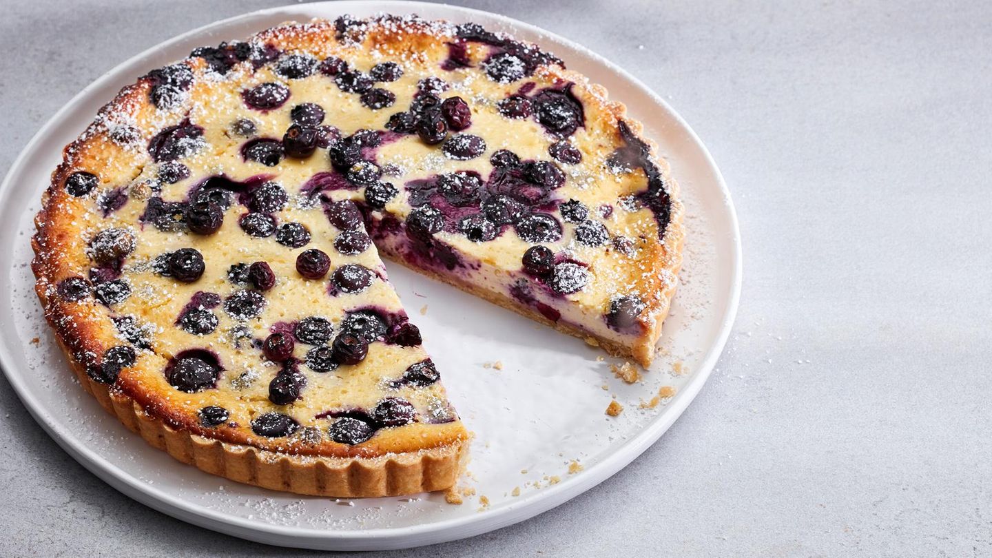 Heidelbeer-Quarkkuchen: cremig & köstlich