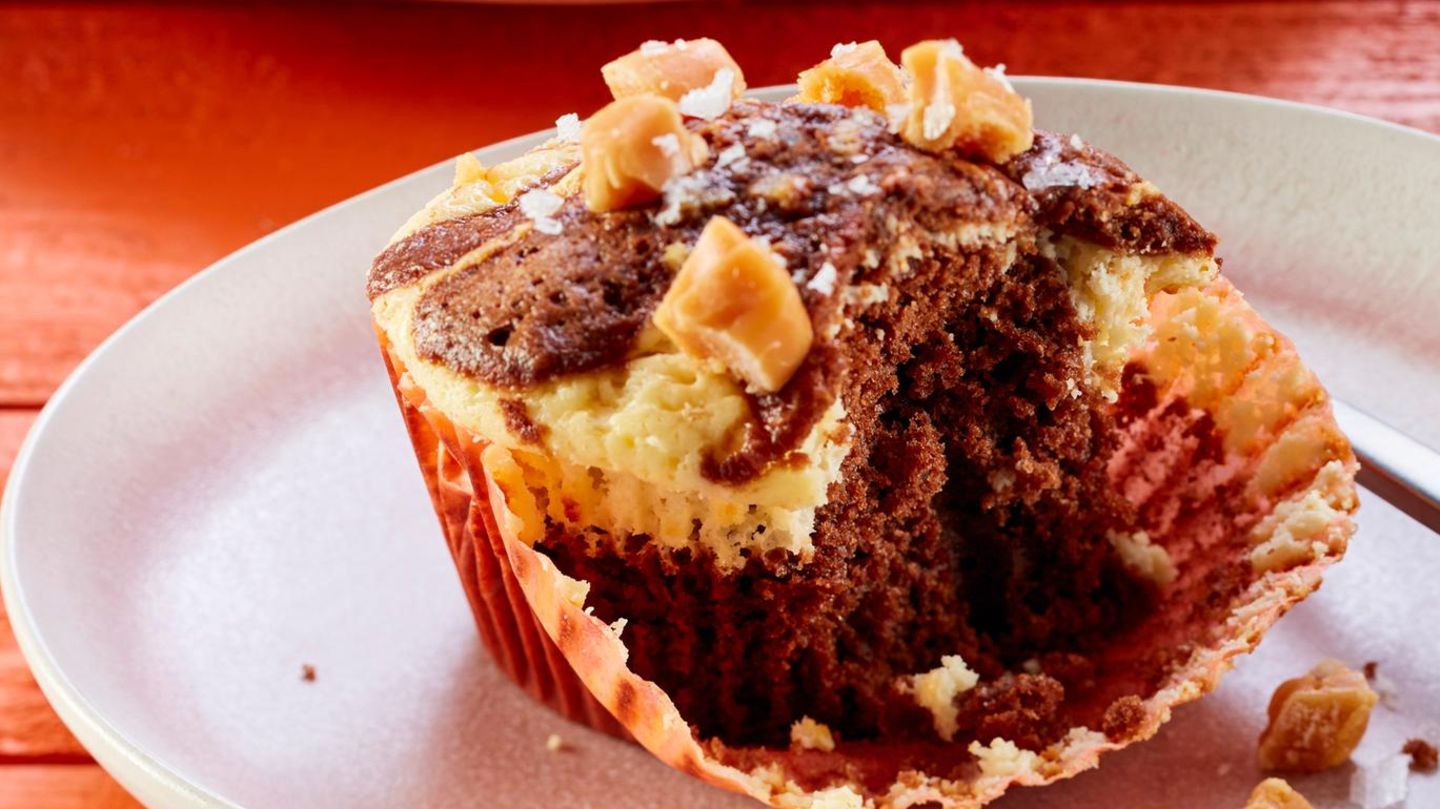 Cheesecake-Brownie-Muffins: schokoladig & handlich