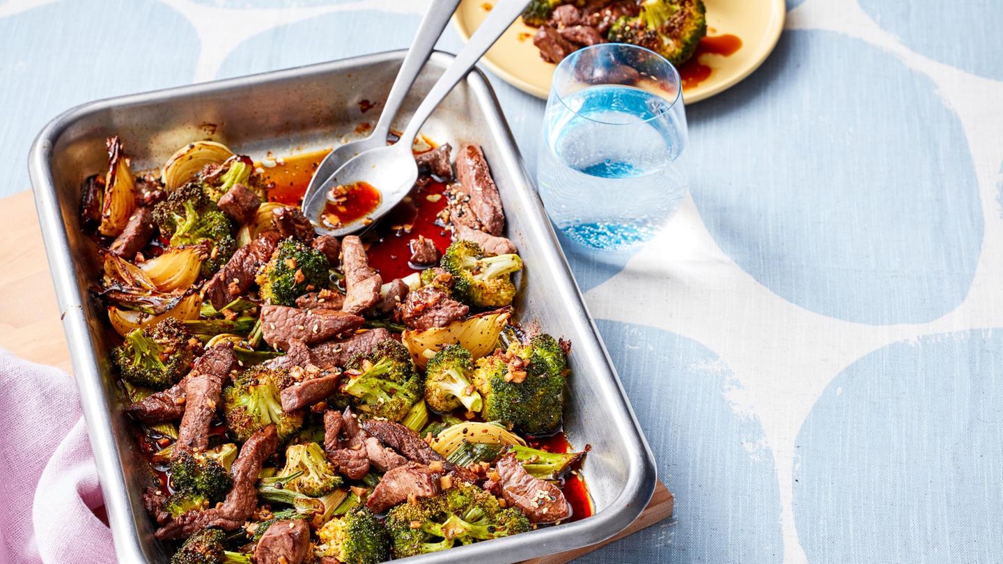 Asiatischer Brokkoli mit Rindfleisch: schnell & würzig