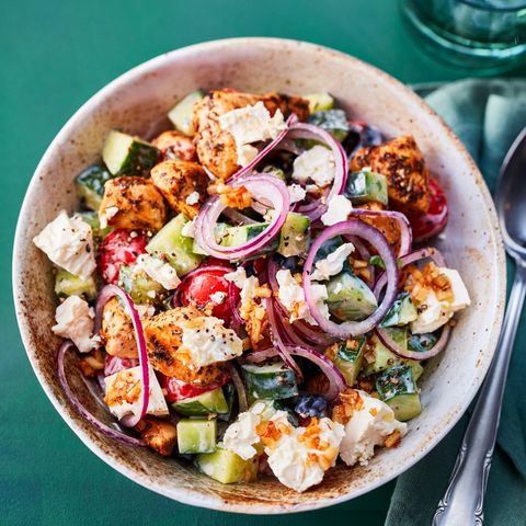 Hähnchen-Feta-Bowl