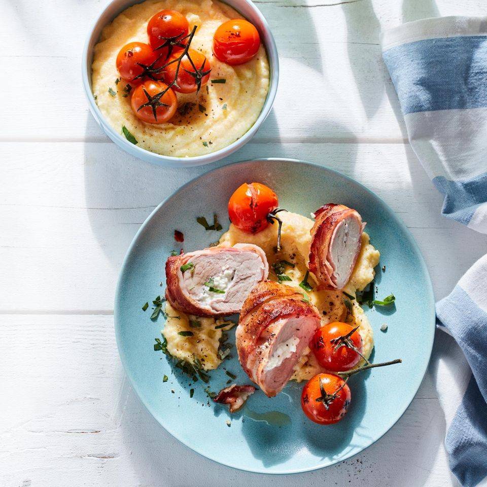Gefülltes Schweinefilet mit Feta und Salbei: sommerliches Aroma ...