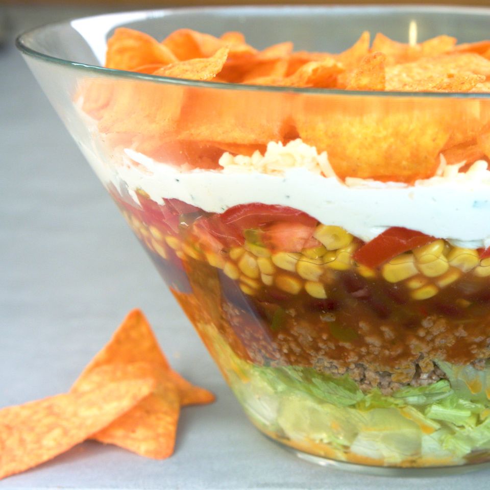 Taco-Schichtsalat