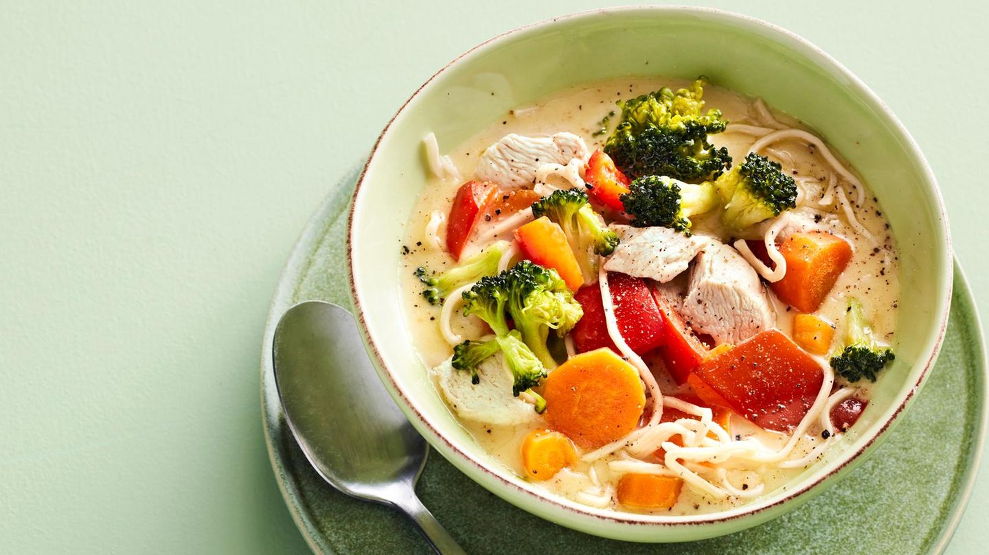 Curry-Suppe mit Huhn: schnell & einfach
