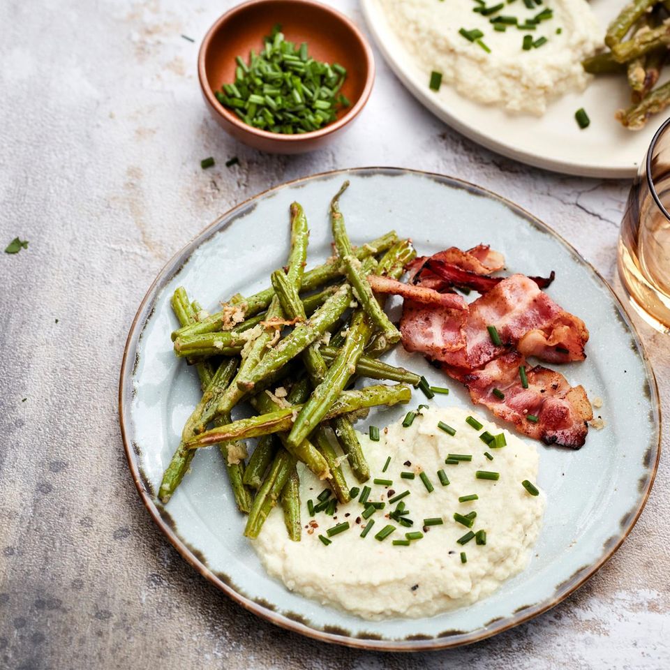 Blumenkohlpüree mit Bohnen und Speck: traditionell &amp; raffiniert ...