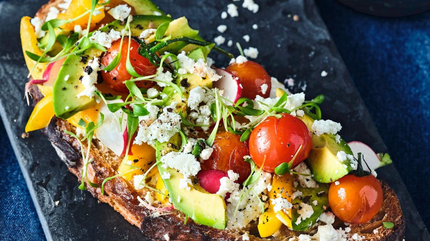 Gemüse-Feta-Stulle: Brot de luxe
