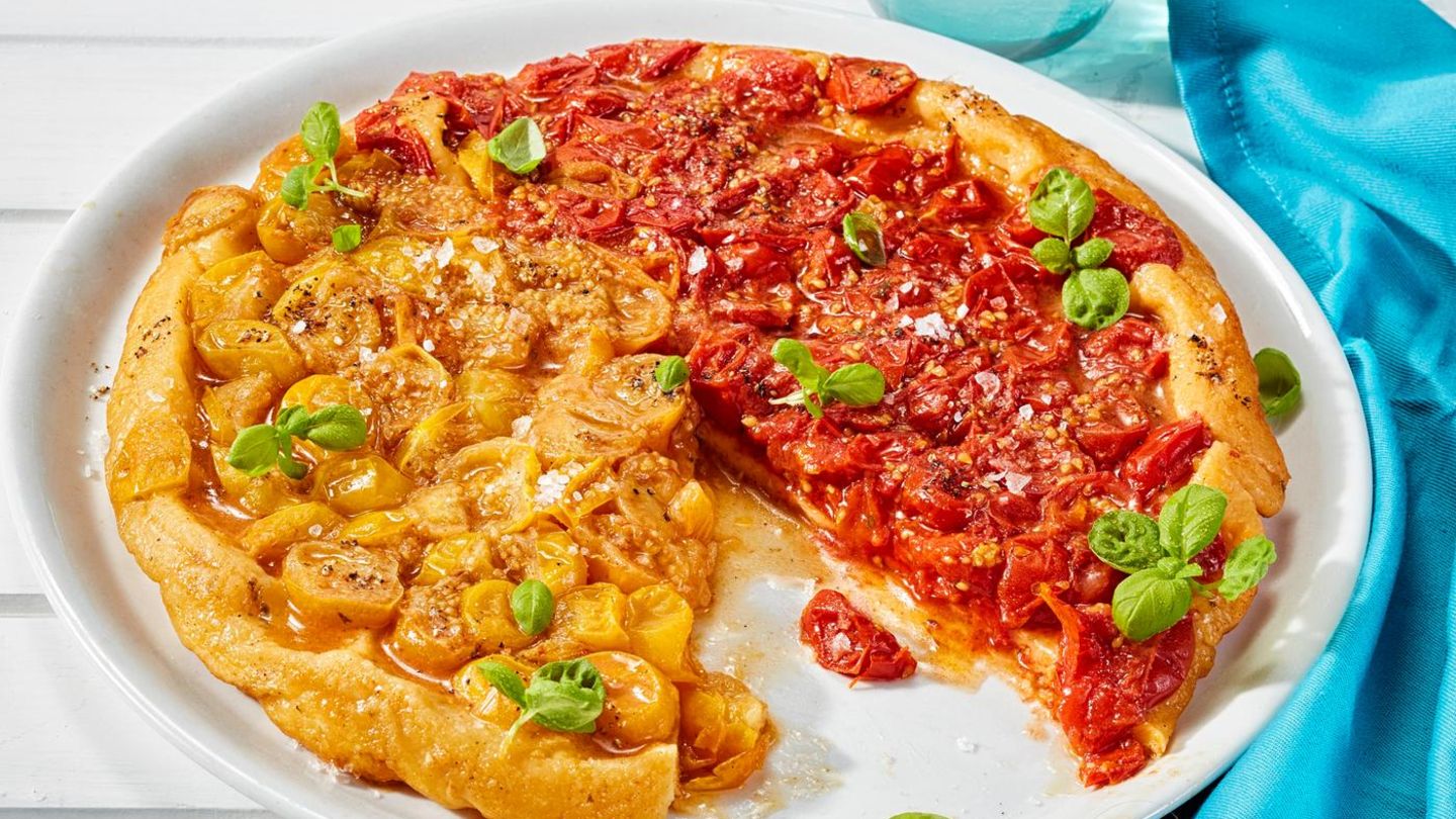Schnelle Tomaten-Tarte: vegetarisch & sommerlich