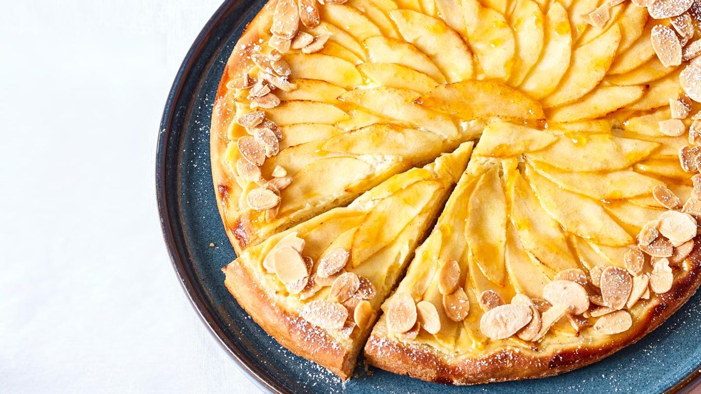 Hefe-Apfelkuchen: kalorienarmer Kuchen