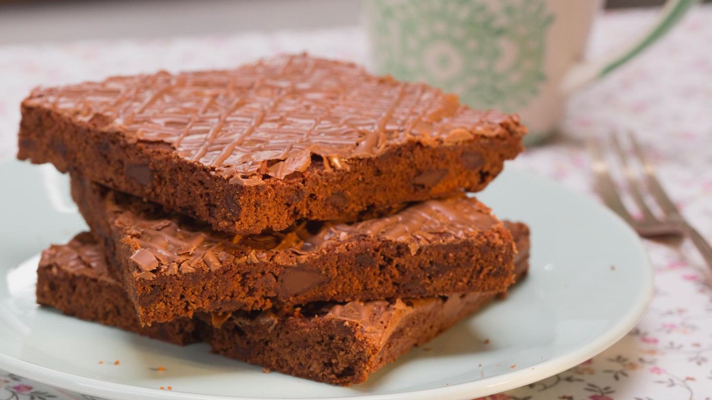 American Double Choc Brownies: einfach & saftig