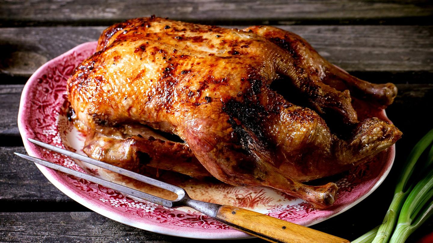 Gans mit Füllung: die beste Weihnachtsgans