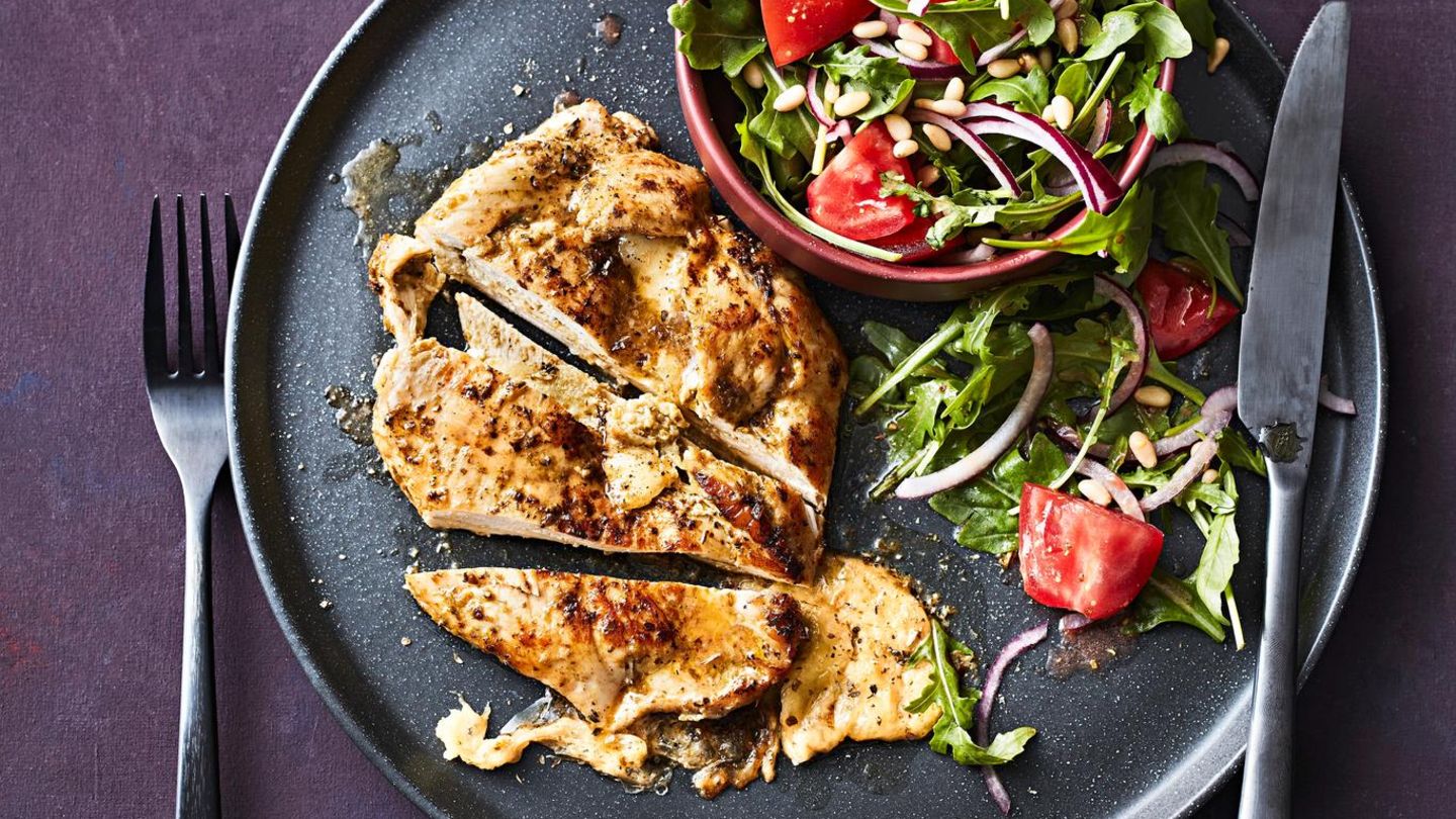 Hähnchen-Mozzarella-Schnitzel: Low Carb Rezept