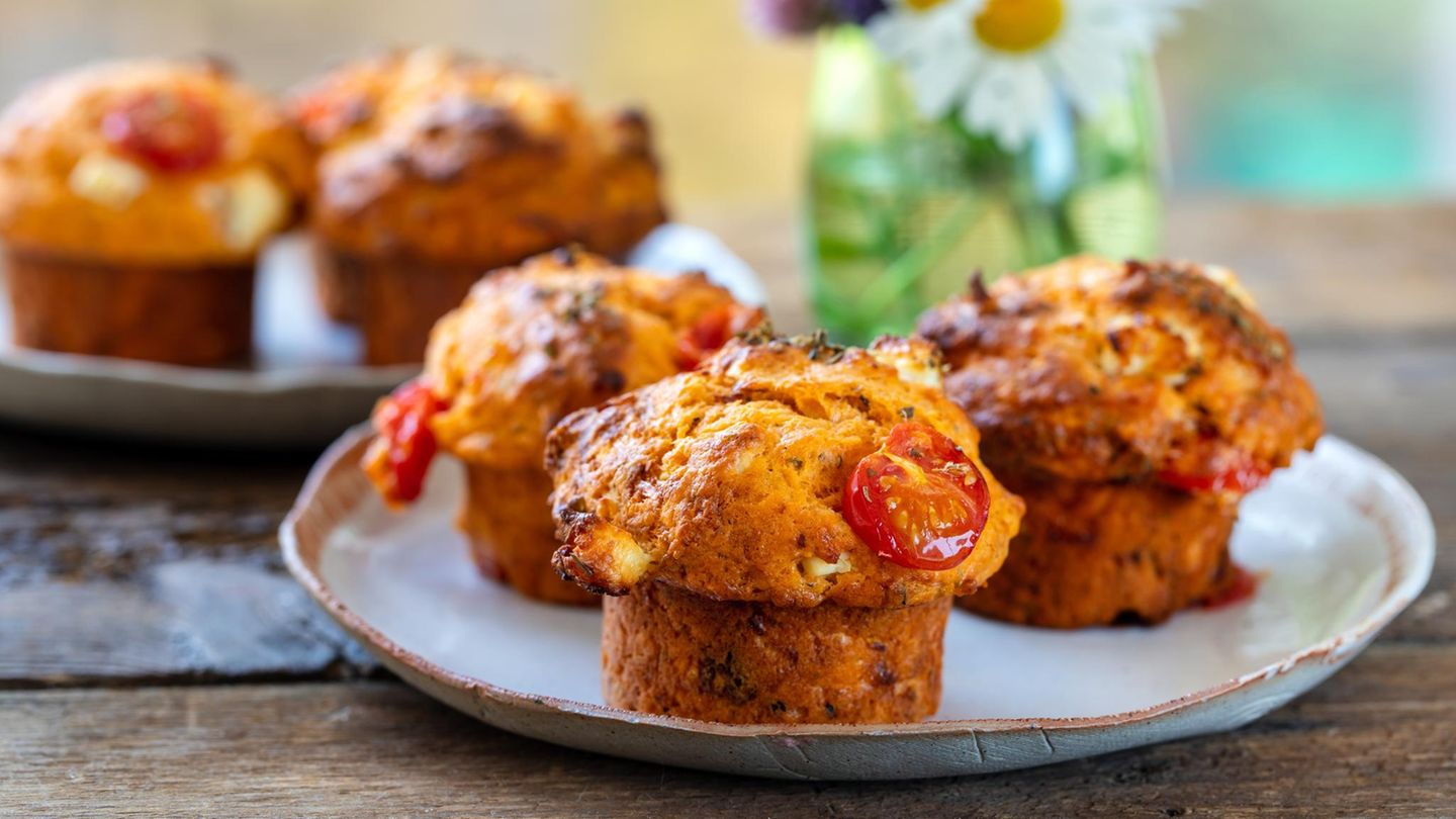 Tomaten-Feta-Muffins: schnell & einfach