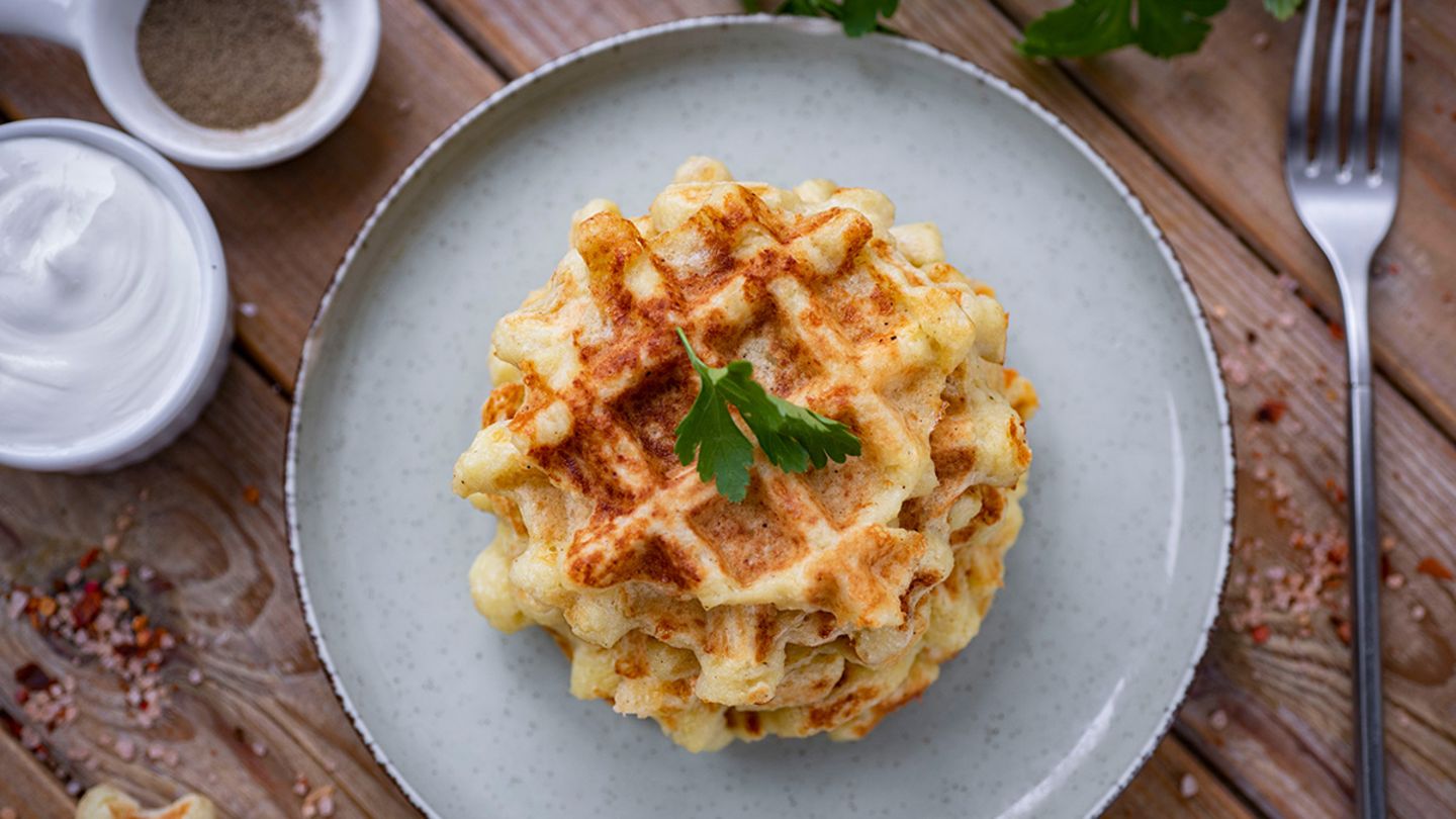 Avocado-Speck-Waffeln: schnell und einfach