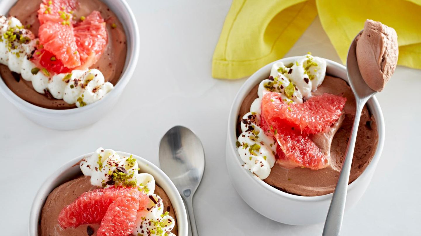 Schoko-Quark mit Grapefruits: schnell & beliebt