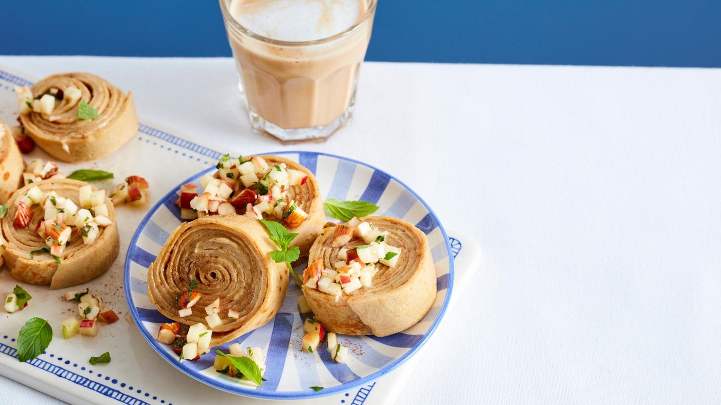 Cashew-Zimt-Schnecken mit Apfel-Gremolata: zuckerfrei & Low Carb
