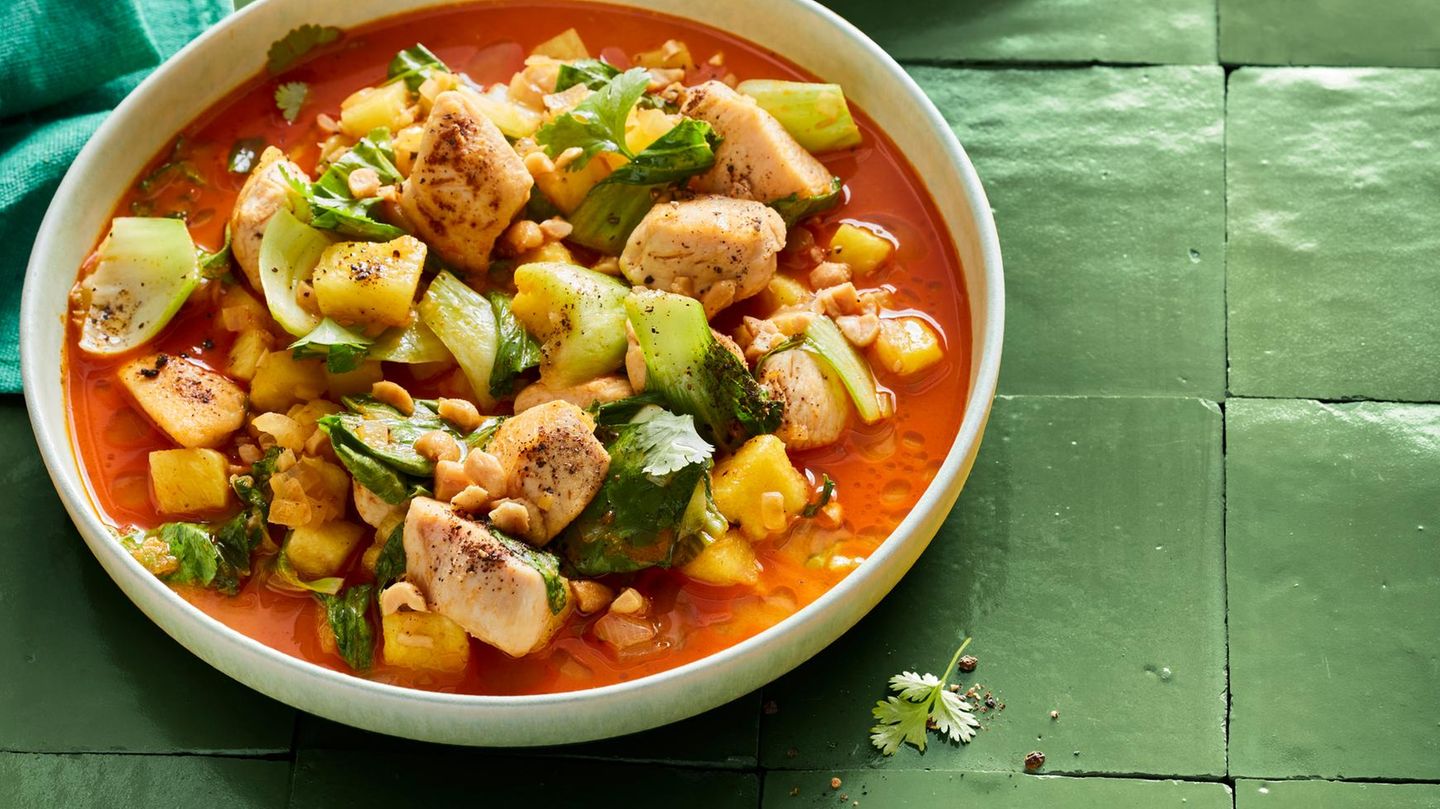 Fruchtiges Hähnchen-Curry: Sonne auf dem Teller
