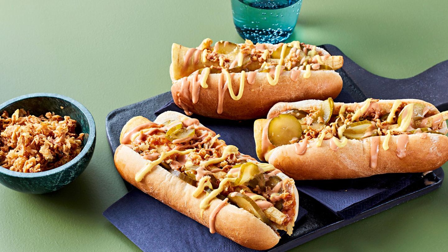 Pastinaken-Hotdog: vegetarischer Snack
