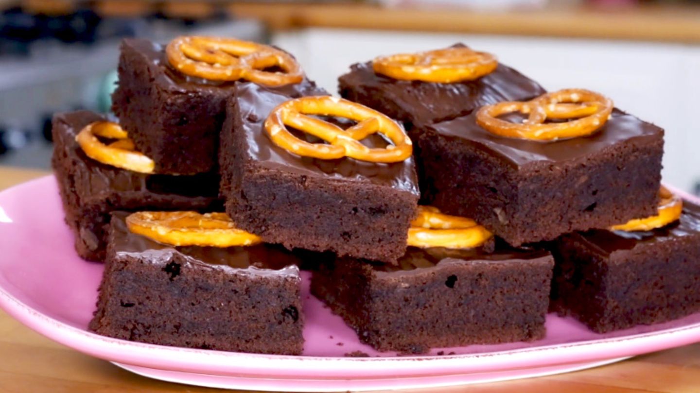 Salzbrezel-Brownie: süß trifft salzig
