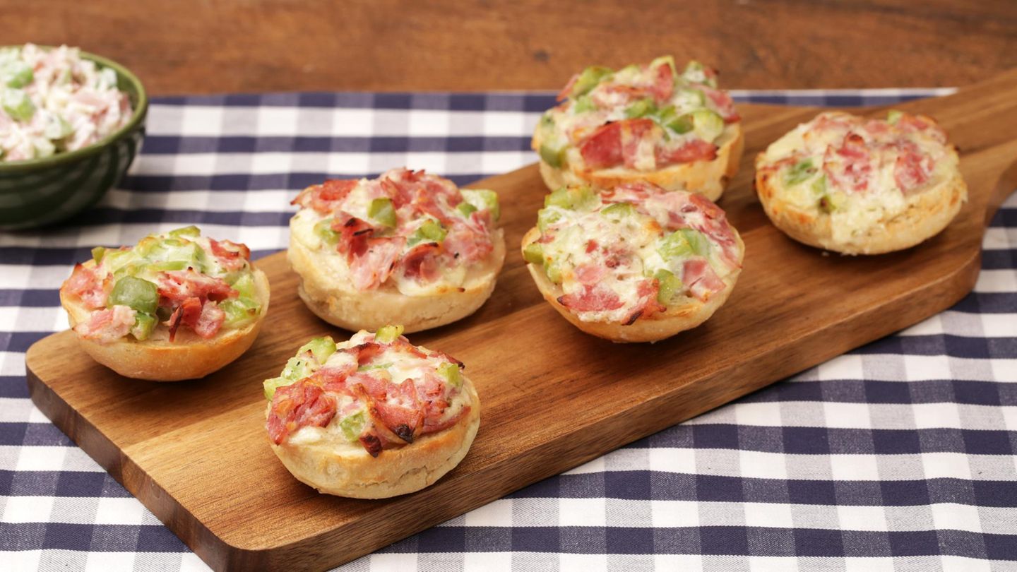 Schnelle Mini-Pizza: einfacher Snack