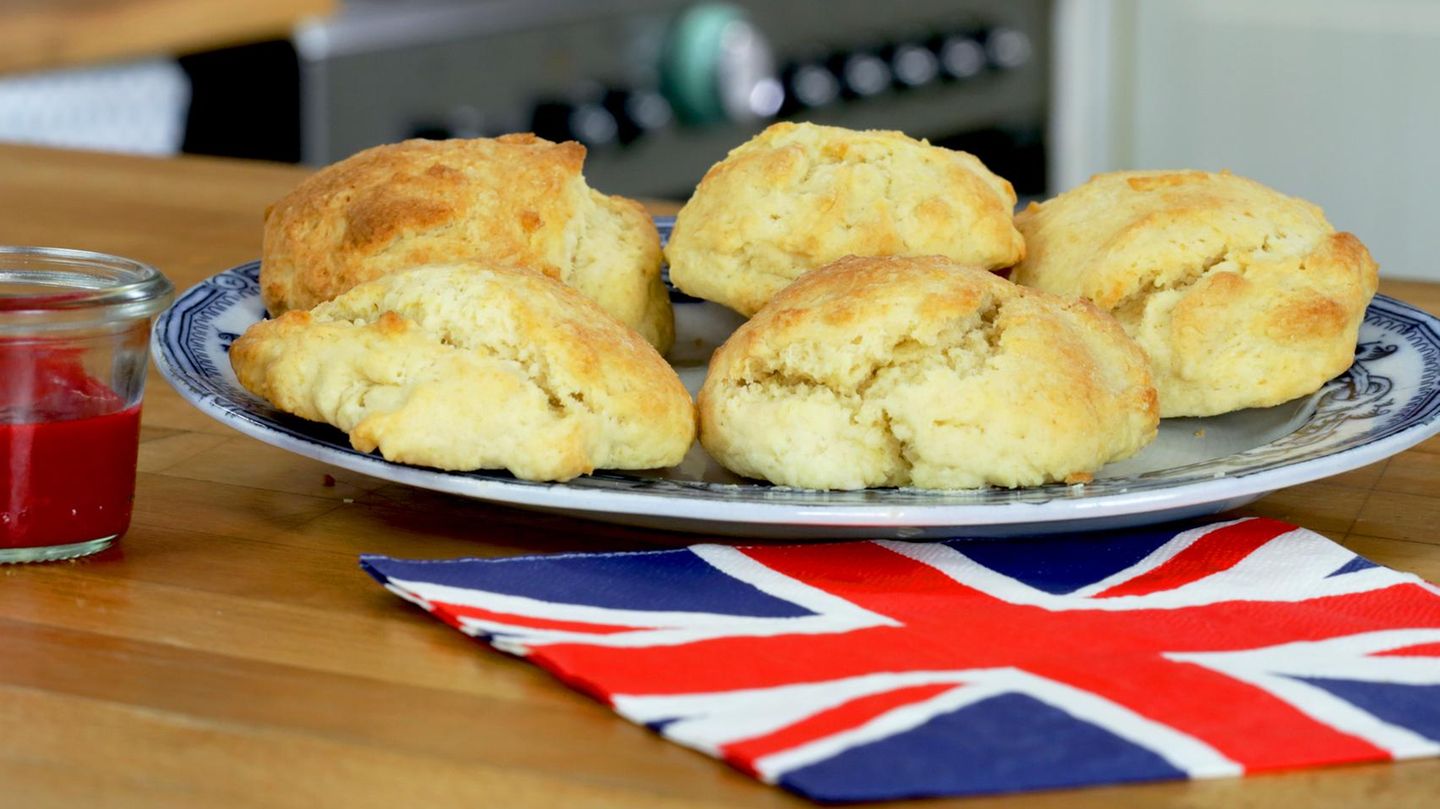 Buttermilch-Scones: schnelle britische Brötchen
