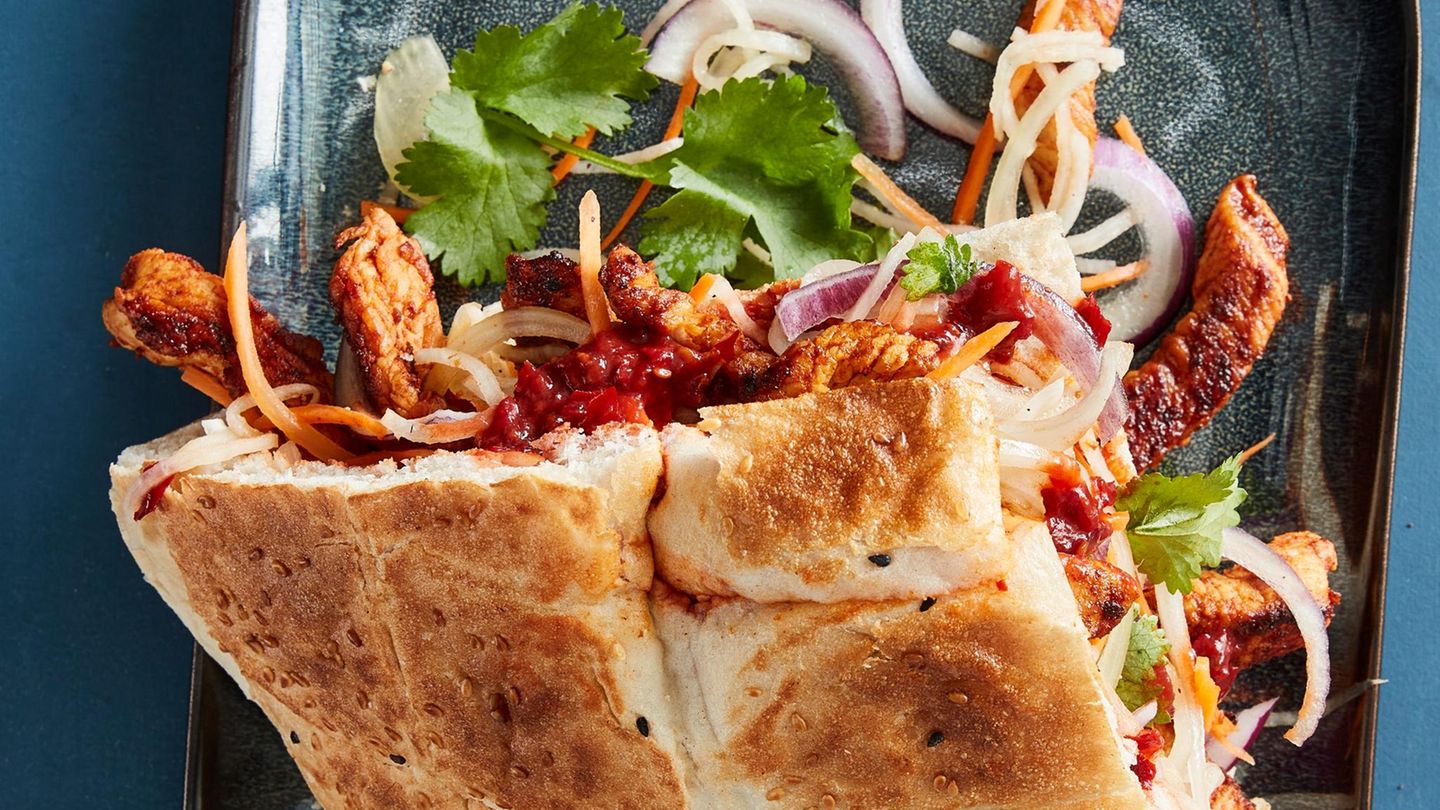 Spicy Puten-Döner: würziges Street-Food
