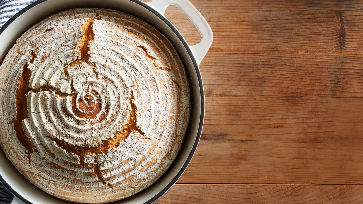 Dinkelbrot aus dem Topf: nur 6 Zutaten