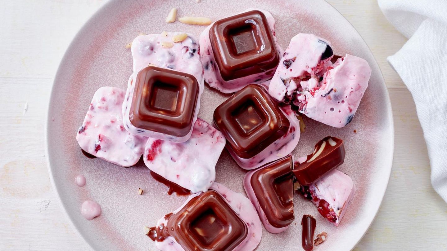 Frozen Joghurt Choco Berry Bites: leichtes Naschen
