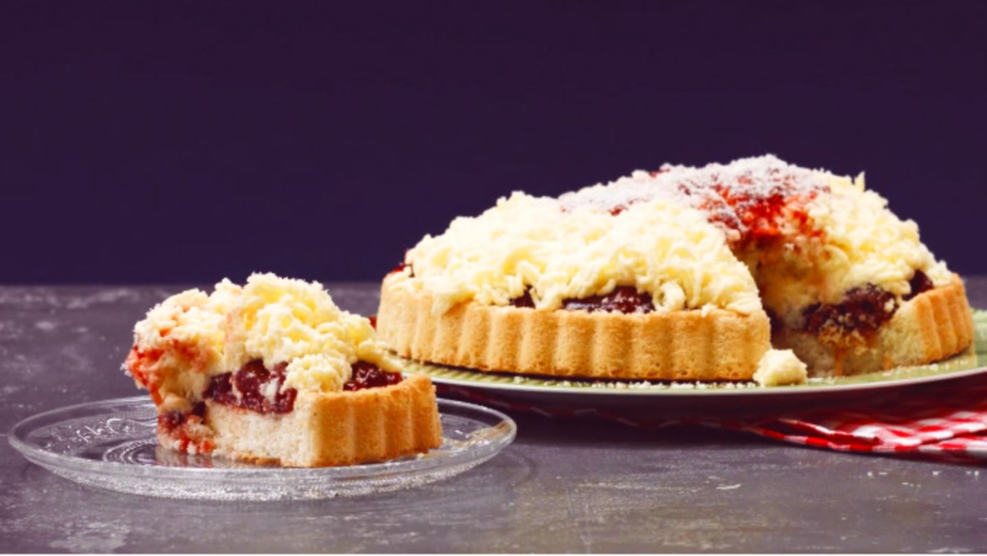 Spaghettieis-Kuchen ohne Backen